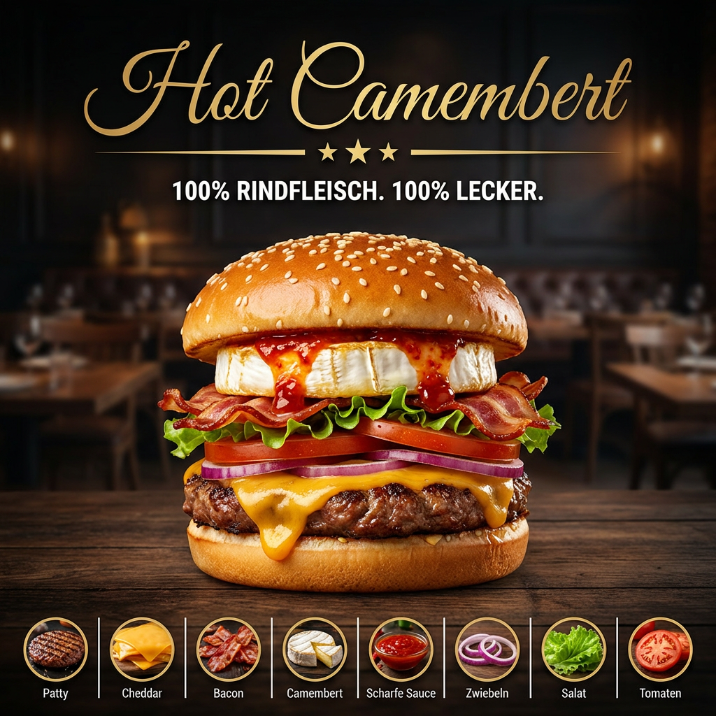 Hot Camembert Burger